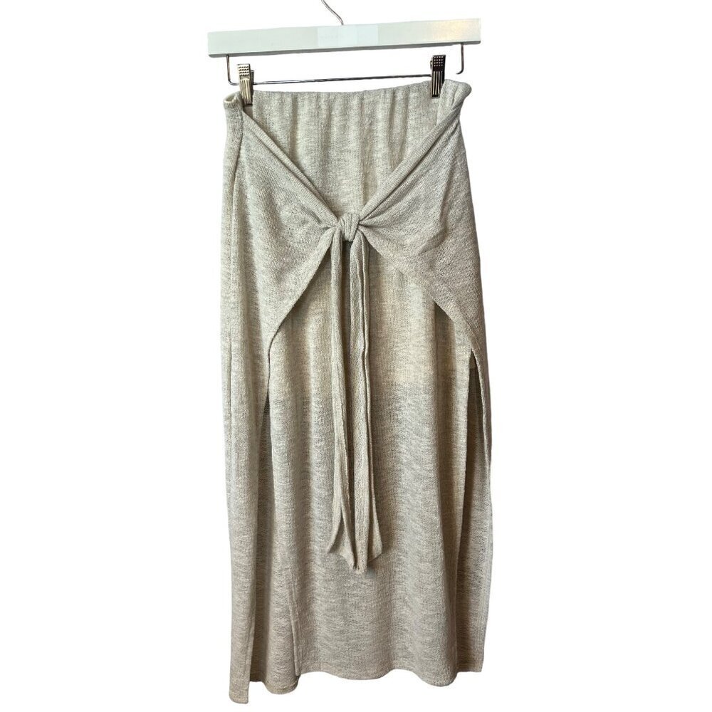 GILLI-WOMENS MAXI SKIRT WITH WRAP TIE MADE IN THE USA